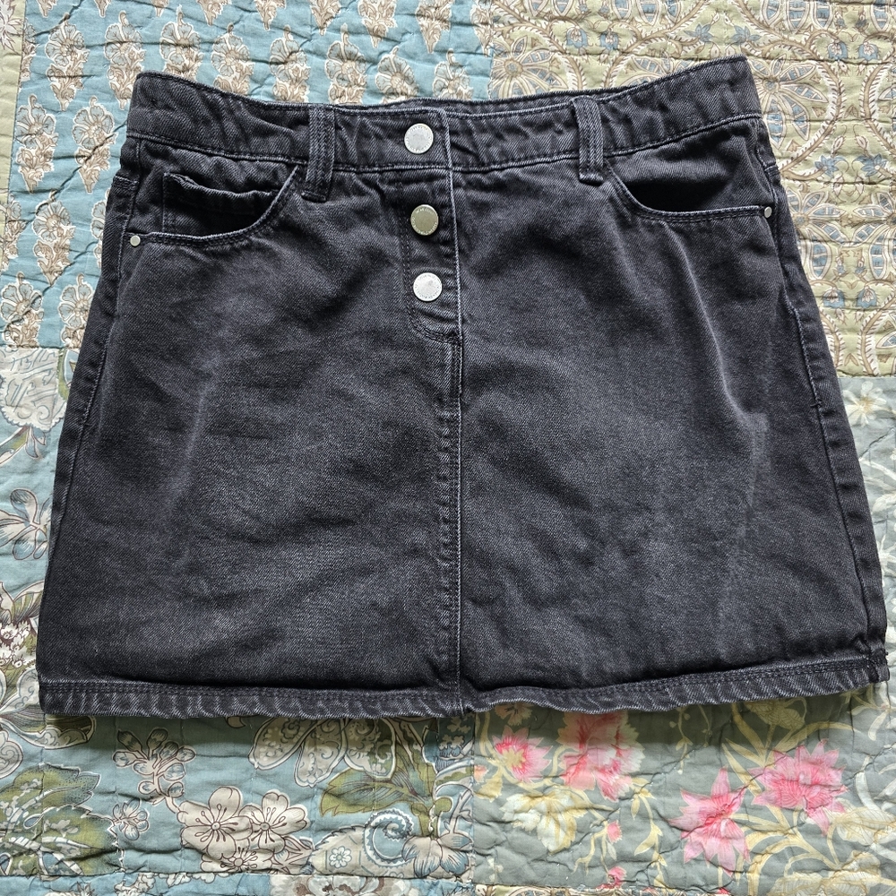 Next Denim Cotton Skirt Girls Size 15y / 165